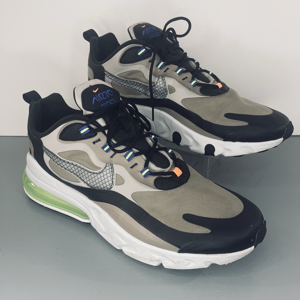 Nike Air Max 270 React "Winter" Men's Sz 14 Running Shoes CD2049-200 Multicolor